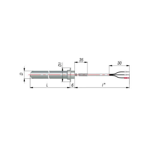 ДТС094-Pt100.В3.160/6м L=160мм d=6мм lкаб=6м УТ000015124
