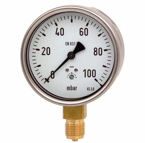 KPCh 100-1 100 mbar кл.1,0 G1/2" Напоромер УТ000013809